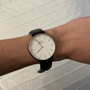 Daniel Wellington Classic Black and Gold Watch